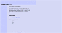 Desktop Screenshot of maximhomes.net